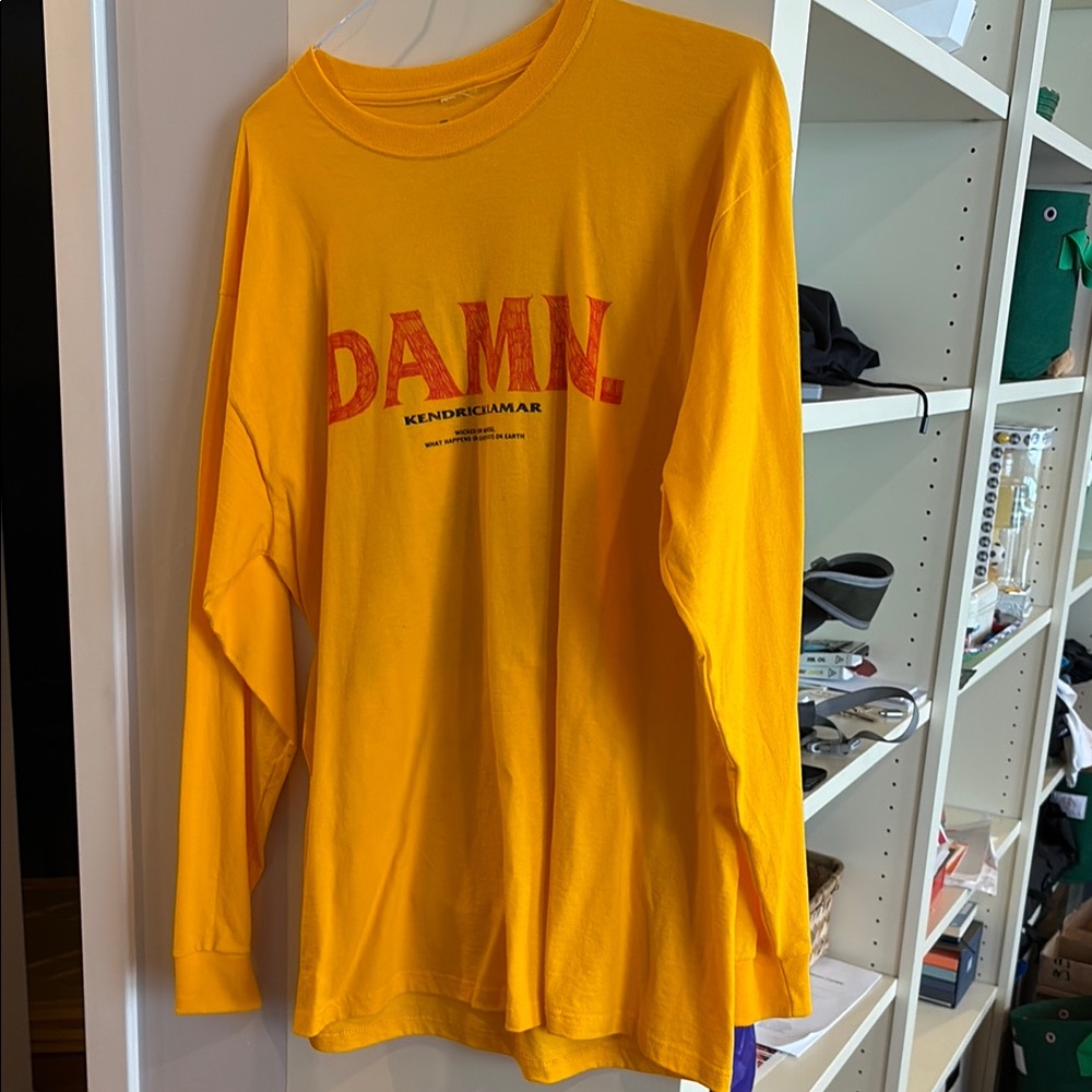 Kendrick Lamar Yellow Long Sleeve DAMN Shirt